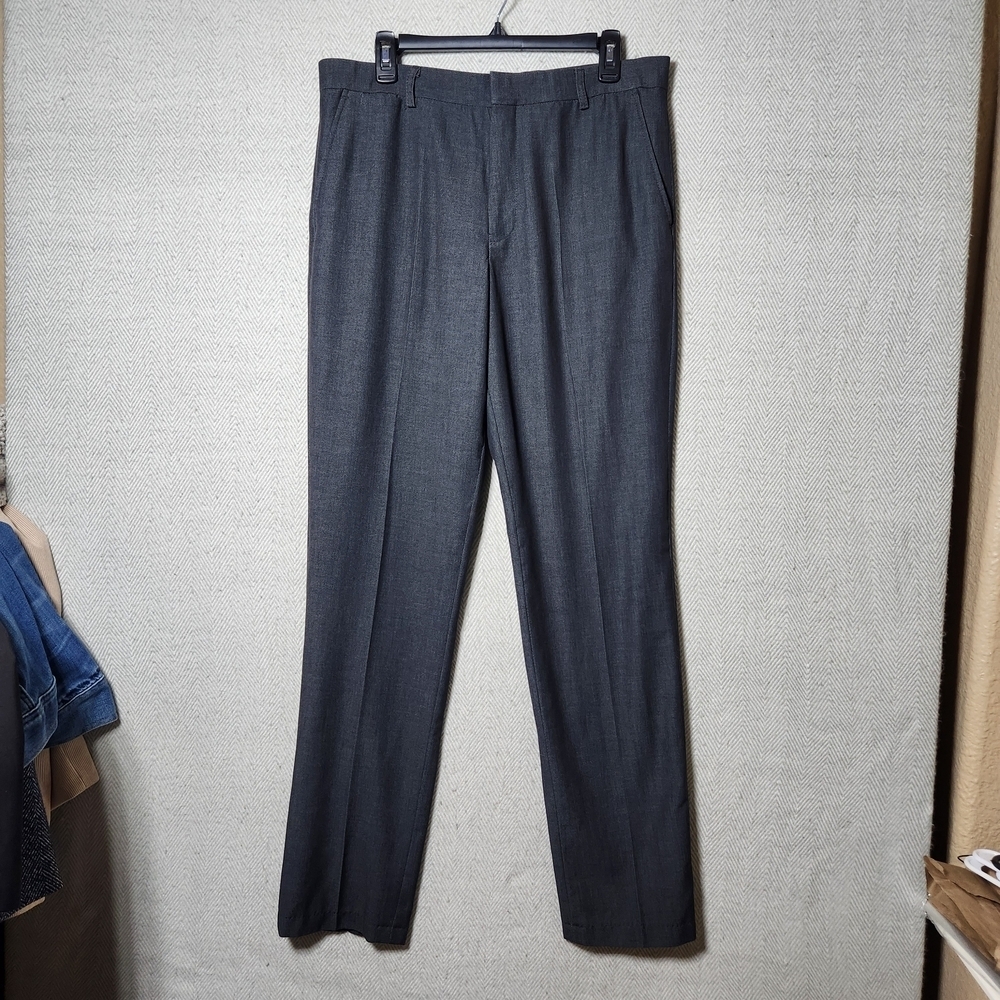 JF J.Ferrar Slim 34 X 34 Dark Blue Dress Pants